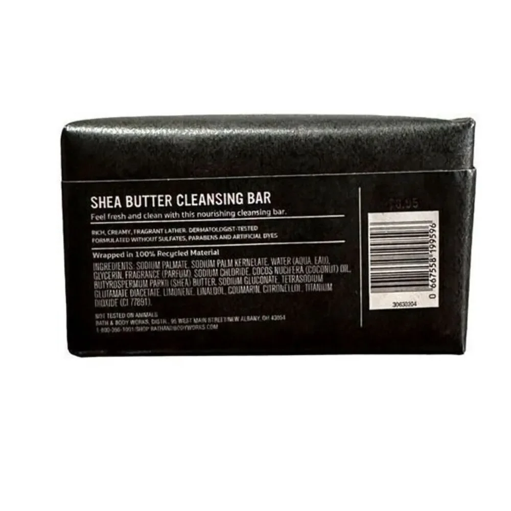 Bath & Body Works Mens Collection Graphite‎ Shea Butter Cleansing Bar 5 oz Soap